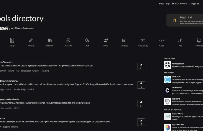 Liste des outils d'IA